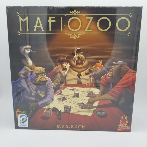 New MAFIOZOO Board Game of Placement & Influence Super Meeple Mafia Gangster - Picture 1 of 8